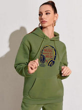 Olive Comfort Drop Shoulder Hoodie for Her